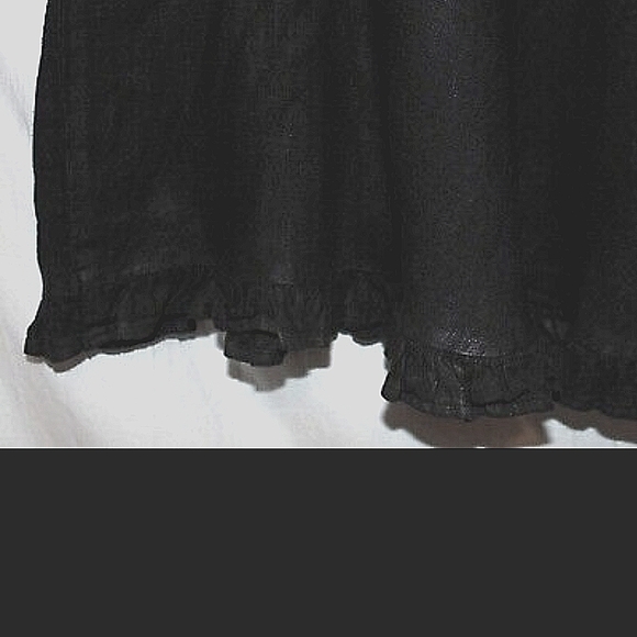 90s/ early 2000s black /linen midi/maxi skirt - Picture 4 of 7